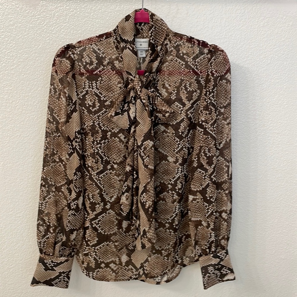 Altuzarra x Target snakeskin blouse